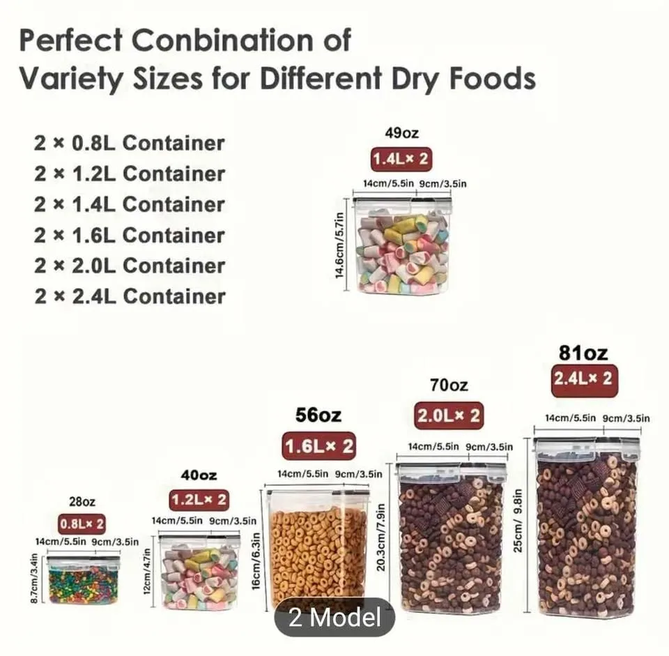 Brand new 12 Pack BPA free airtight food storage containers image indicator(4)