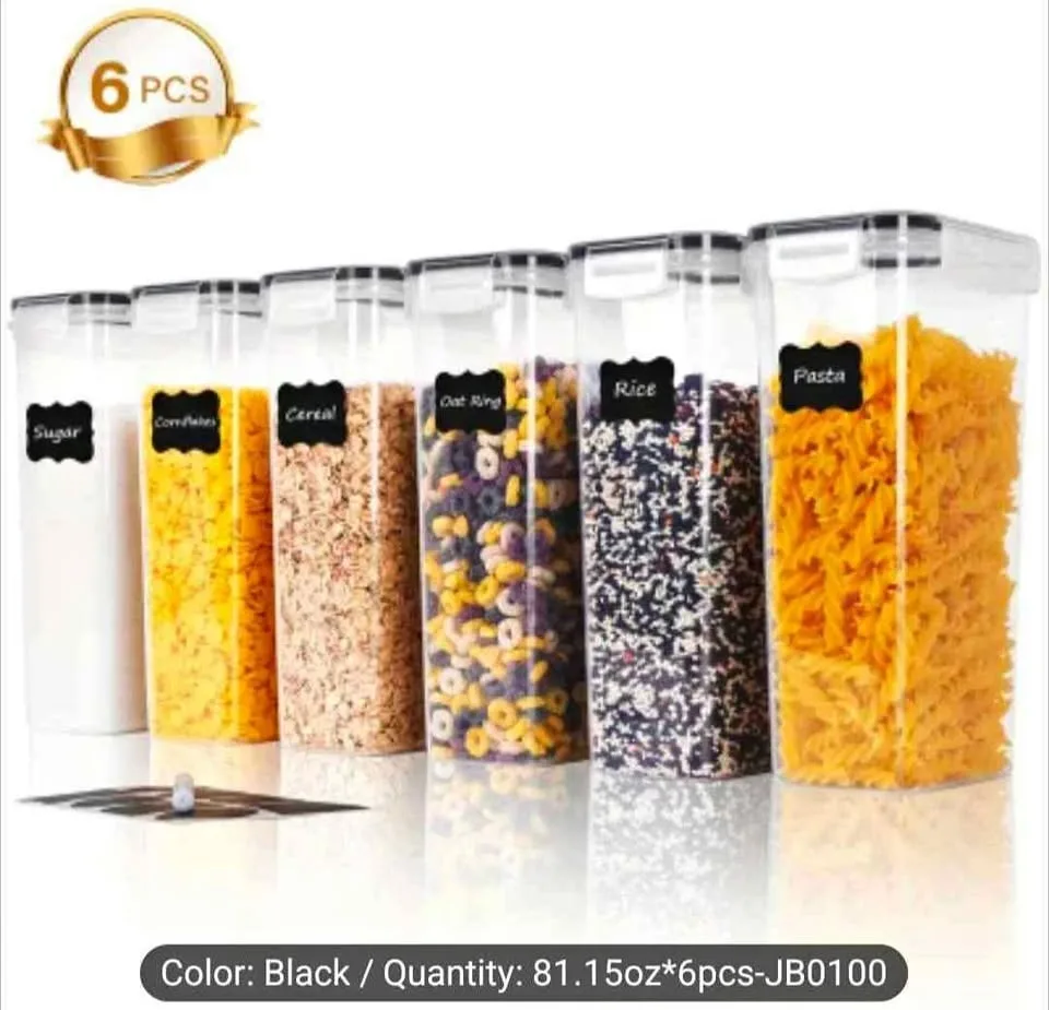 Brand new 6pc BPA free airtight food storage containers