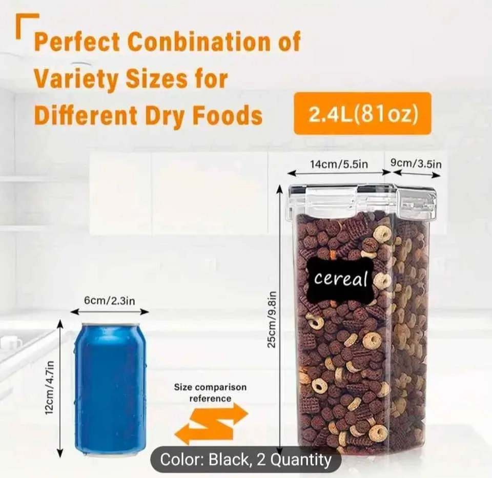 Brand new 6pc BPA free airtight food storage containers image indicator(2)