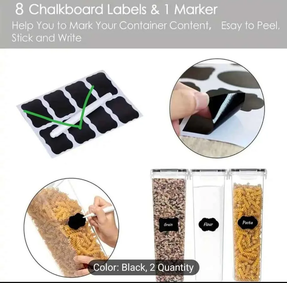 Brand new 6pc BPA free airtight food storage containers image indicator(3)