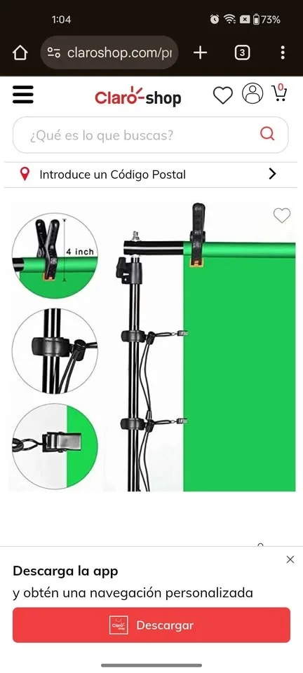 Back drop stand kit for photos and decorations image indicator(3)