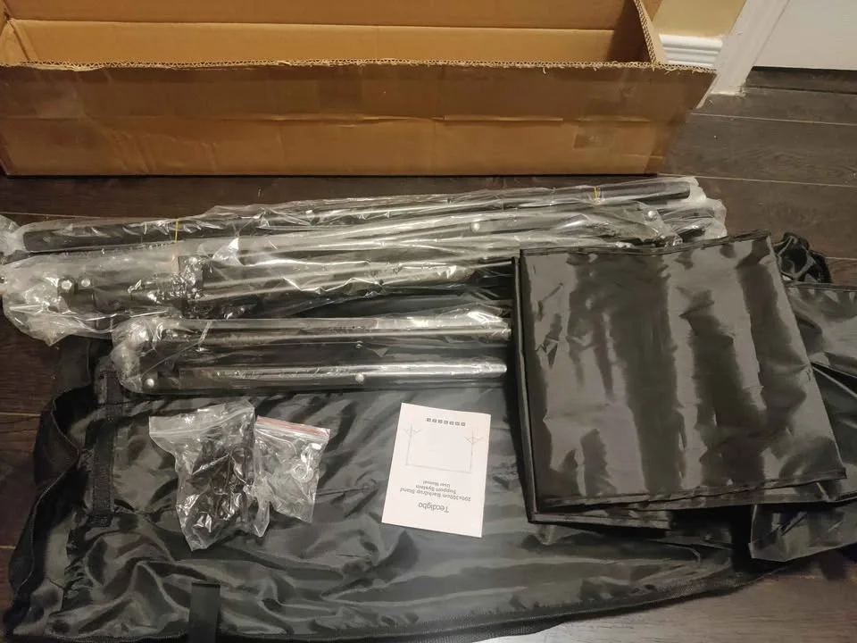 Back drop stand kit for photos and decorations image indicator(6)