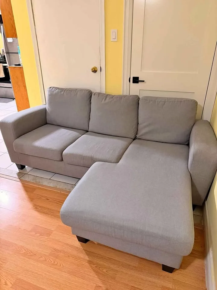 Gray Sectional Sofa with Chaise #Cleanout
