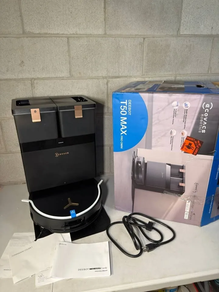 ECOVACS DEEBOT T50 MAX PRO Omni Robot Vacuum and Mop image indicator(2)