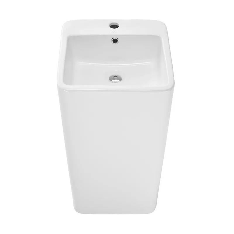White Ceramic Pedestal Sink - photo 3
