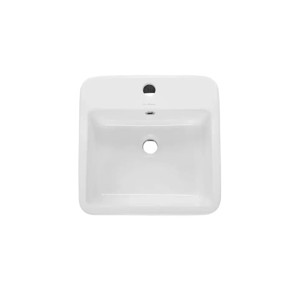 White Ceramic Pedestal Sink image indicator(4)