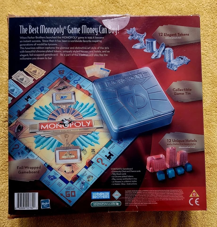 Monopoly 70th Anniversary Edition Board Game in a Tin - photo 2