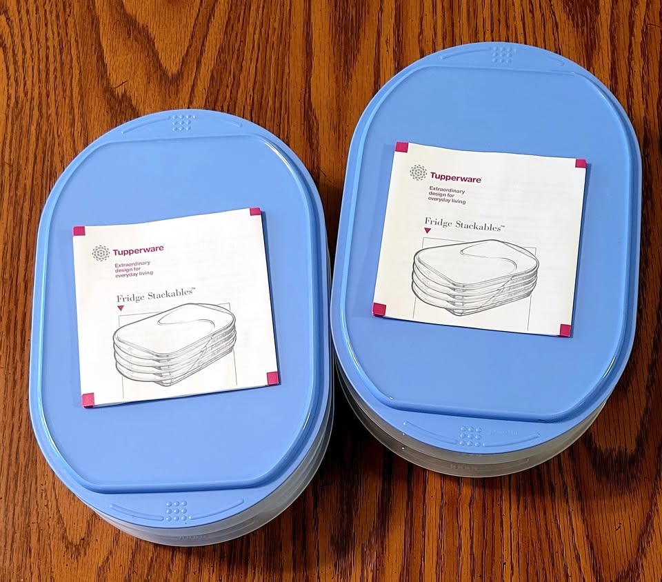 Tupperware Vintage Fridge Stackables (Set of 2) - photo 2