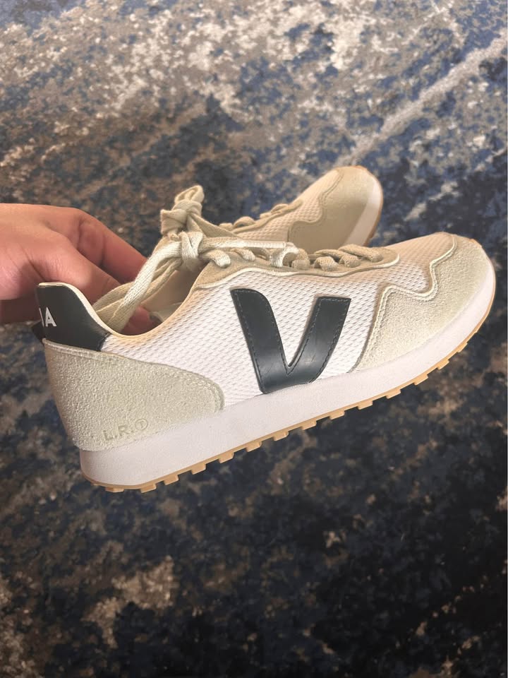VEJA SDU ALVEOMESH WHITE BLACK NATURAL size 8 - photo 2
