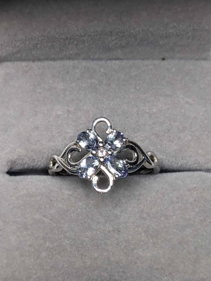 Sterling Silver Tanzanite Ring Size 10 New - photo 2