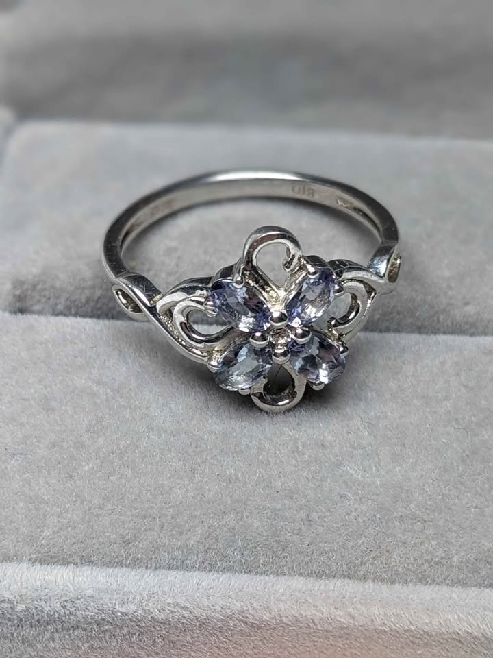 Sterling Silver Tanzanite Ring Size 10 New - photo 3