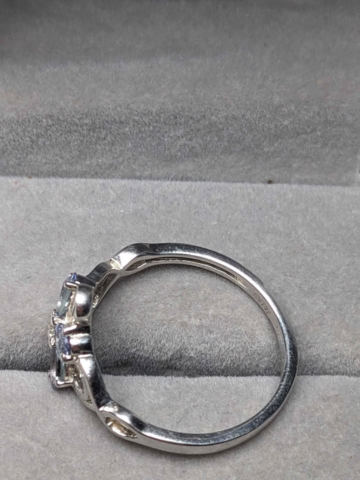 Sterling Silver Tanzanite Ring Size 10 New - photo 4