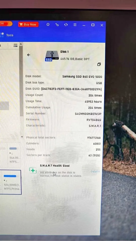 500GB SSD EVO SAMSUNG