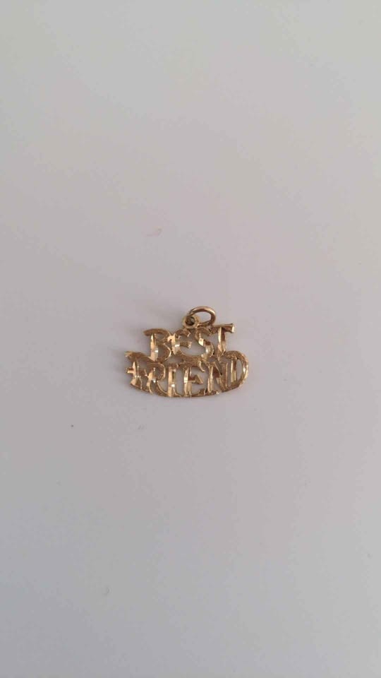 10k Gold Charm Vintage 1980s Best Friend Gift Ready - photo 2
