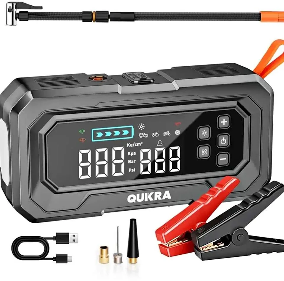 3-in-1 Jump Starter + Air Compressor + Power Bank #Cleanout