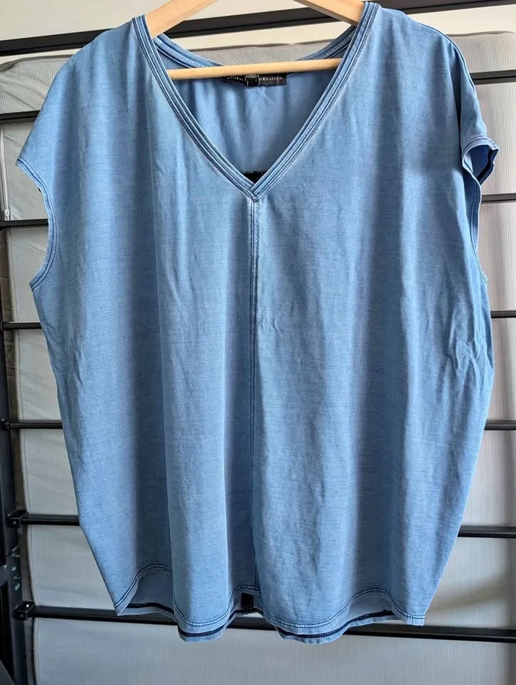 WHBM denim style top