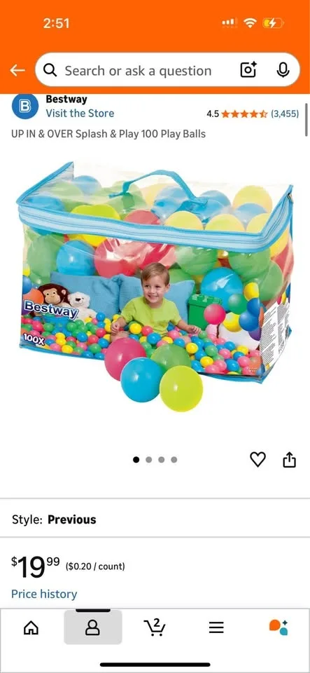 Blow up pool made ball pit! image indicator(4)