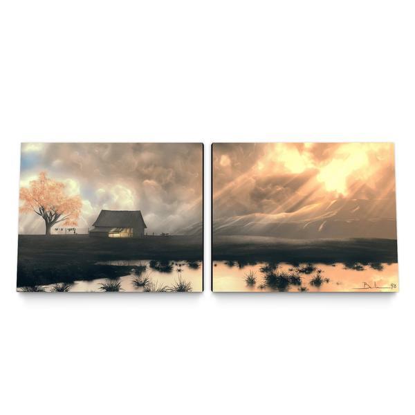Canvas print set of "A day passes by" by Stephane Belin