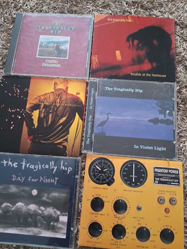 6x TRAGICALLY HIP cds