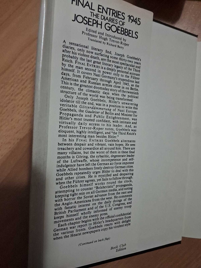 THE DIARIES OF JOSEPH GOEBBELS - FINAL ENTRIES 1945 - photo 3