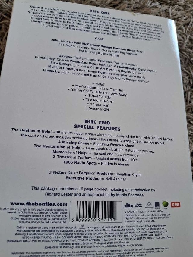THE BEATLES - HELP! (2 DVD MOVIE SET) - photo 3