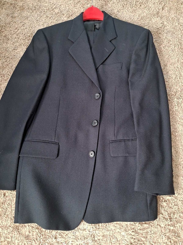 Dark Blue Suit from Crossings/Saville Row (Like New, In Bag)