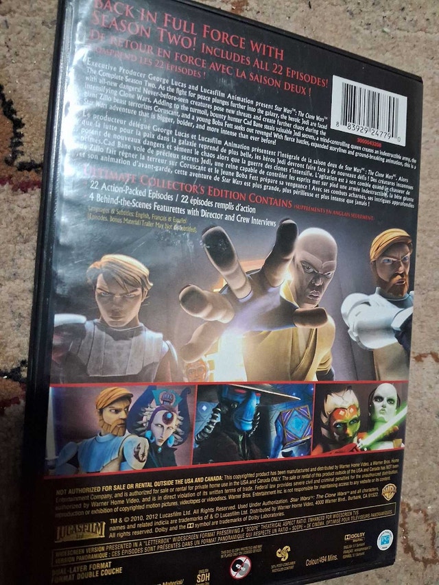 STAR WARS: THE CLONE WARS - COMPLETE SEASON 2 - photo 2
