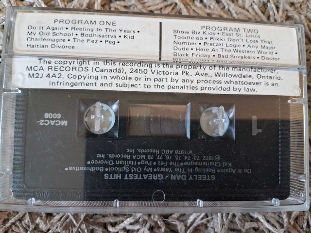 STEELY DAN - GREATEST HITS (CASSETTE) - photo 2