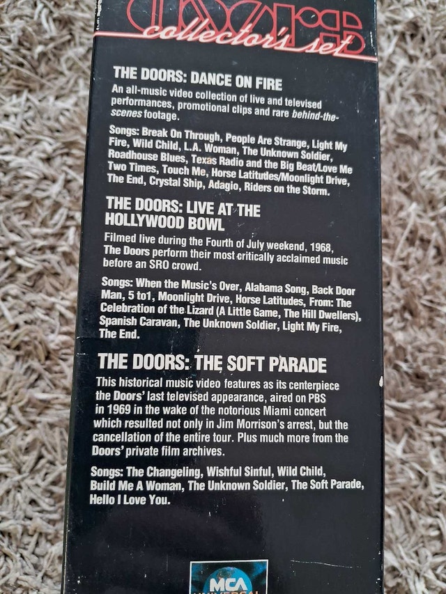 THE DOORS: 3X VHS BOX SET - photo 2