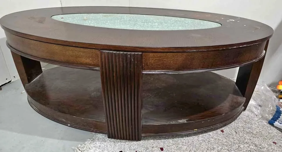 Wooden coffee table