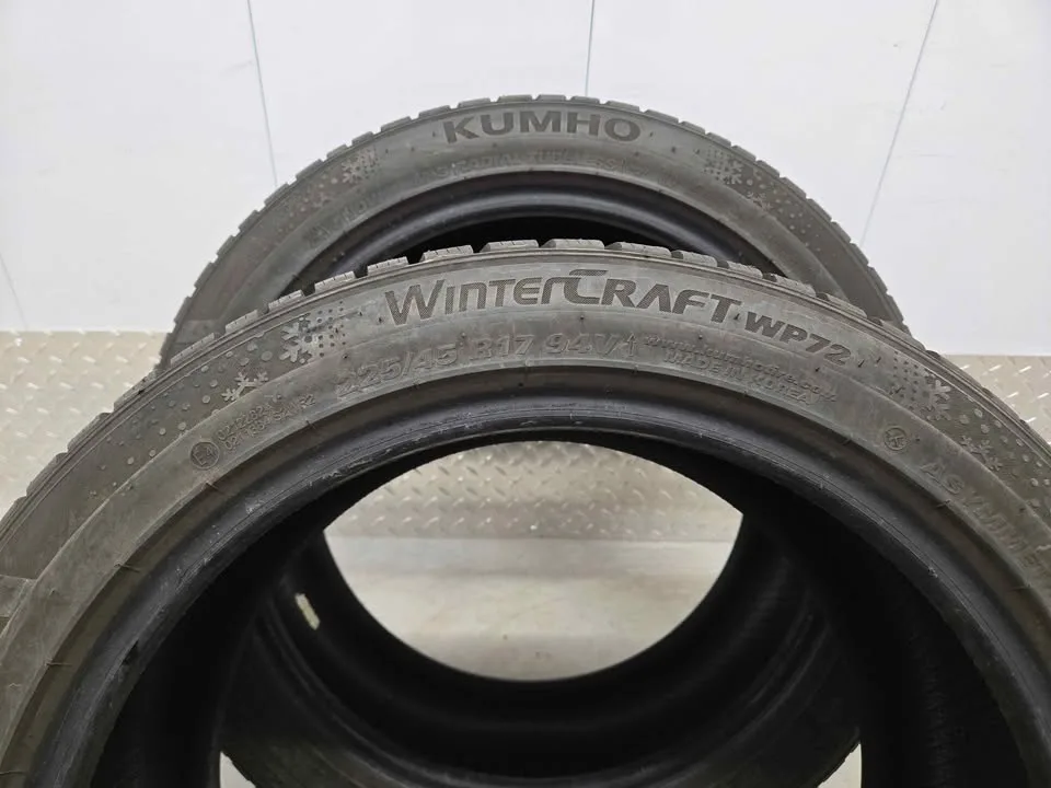Two Kumho Wintercraft Tires- 225/45R17 image indicator(8)