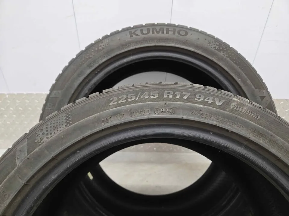 Two Kumho Wintercraft Tires- 225/45R17 image indicator(9)