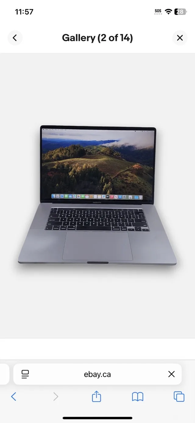 2019 MacBook Pro I7 16” Screen Display 300 Battery cycle