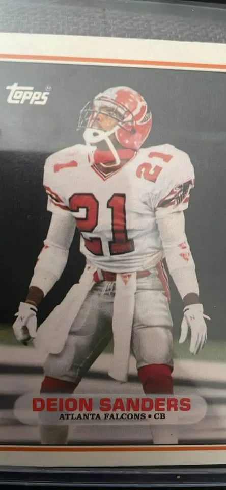 Deion Sanders (FB) and Ken Griffey Jr Rookie Cards -$25/OBO image indicator(5)