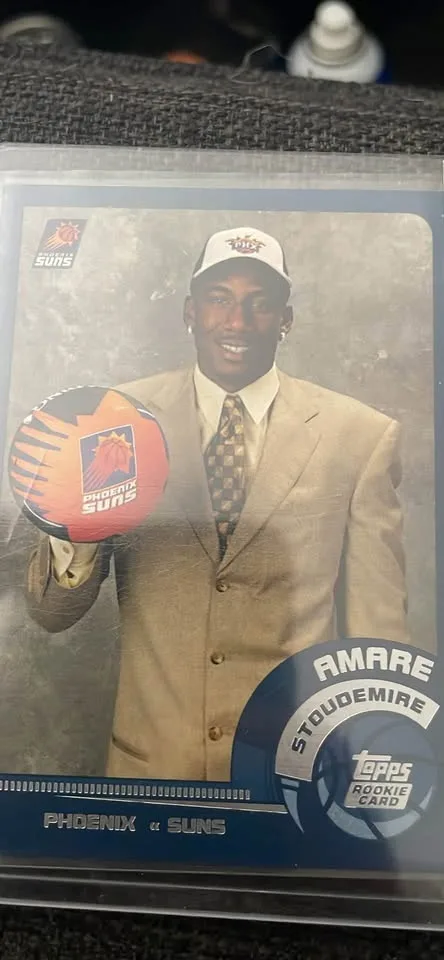 Two Amare Stoudemire Rookie Cards and One Shawn Marion Rookie Ca image indicator(3)