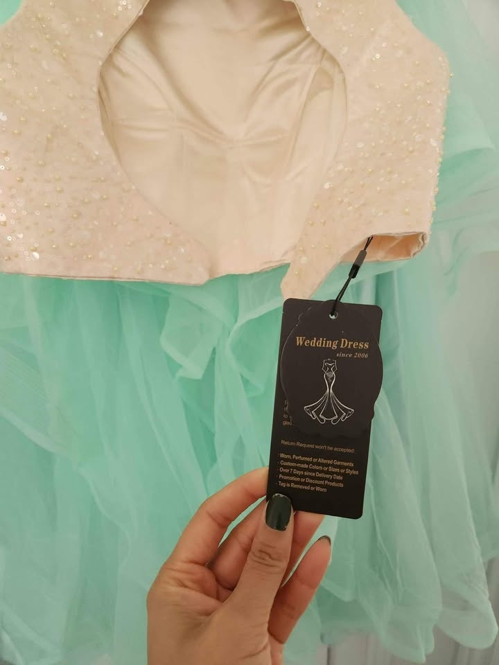 Brand new, never worn! Mint Green Gown/Dress (women's size large - photo 4