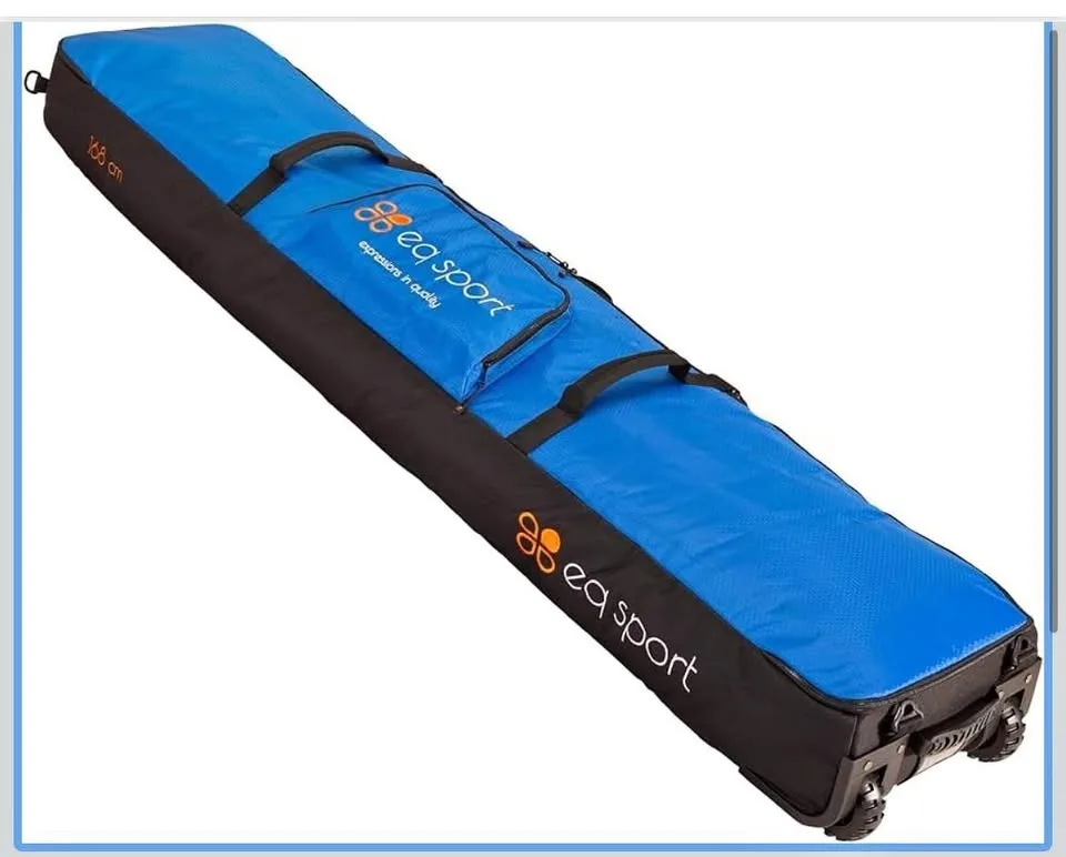 EQ SPORT Snowboard Bag Padded with Wheels (Blue, 168 cm)