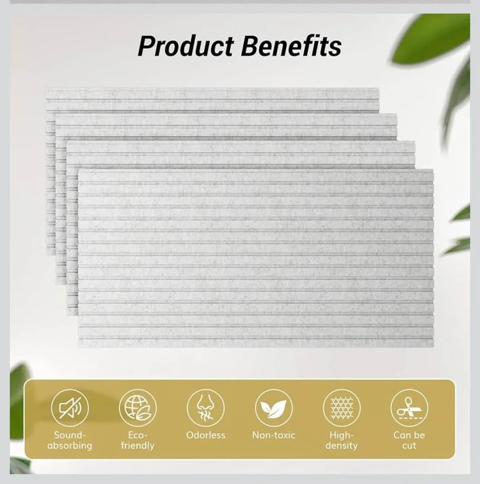 TONOR 8 Pack Acoustic Wood Wall Panels image indicator(6)