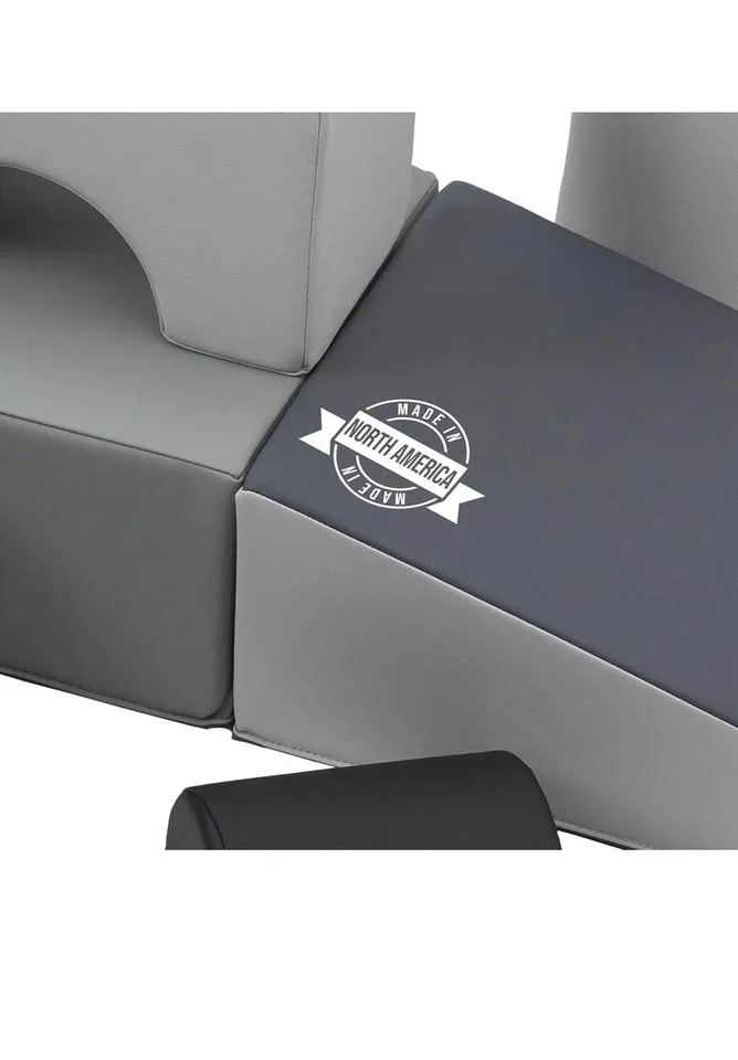 Softscape 6-Piece Soft Play Climber Set – Gray/Light Gray (Brand image indicator(5)