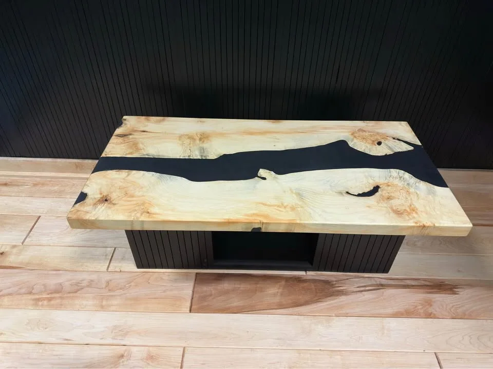 Canadian Maple River Table With Fluted Base image indicator(3)