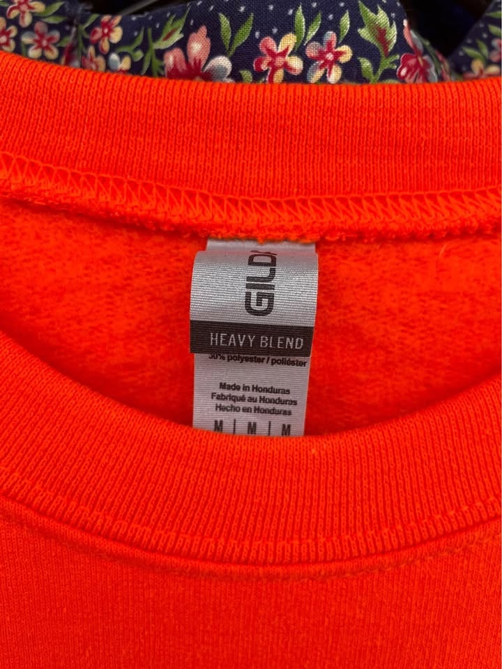 Bright Orange Headspace Crew Neck Sweatshirt #Cleanout - photo 2