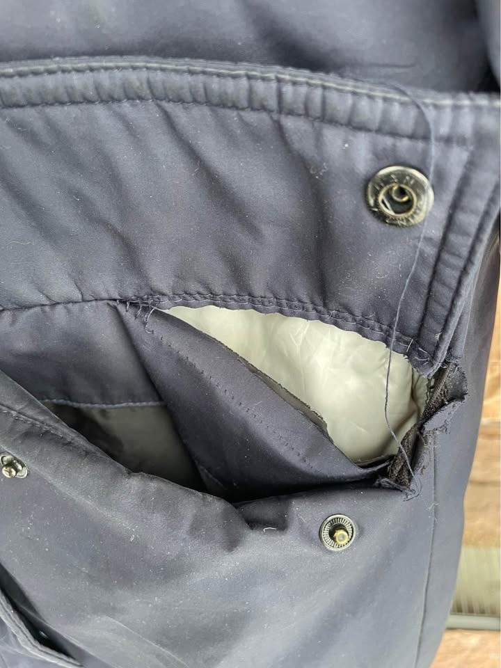 Navy Blue Faux Fur Winter Puffer #Cleanout - photo 4