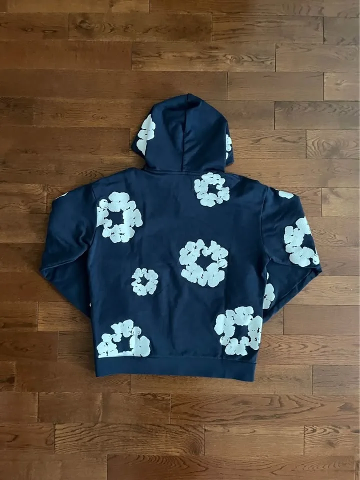 Denim Tears Hoodie - Navy Blue (Medium) image indicator(2)