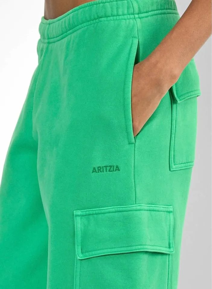 Aritzia Cozy Sweatfleece Mega Cargo™ Sweatpant - Green XS