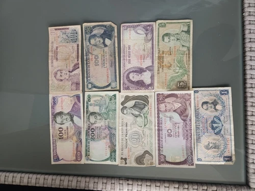Old Colombia Collection Lot 9 Bills