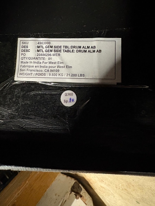 West Elm Gem Side Table - photo 3