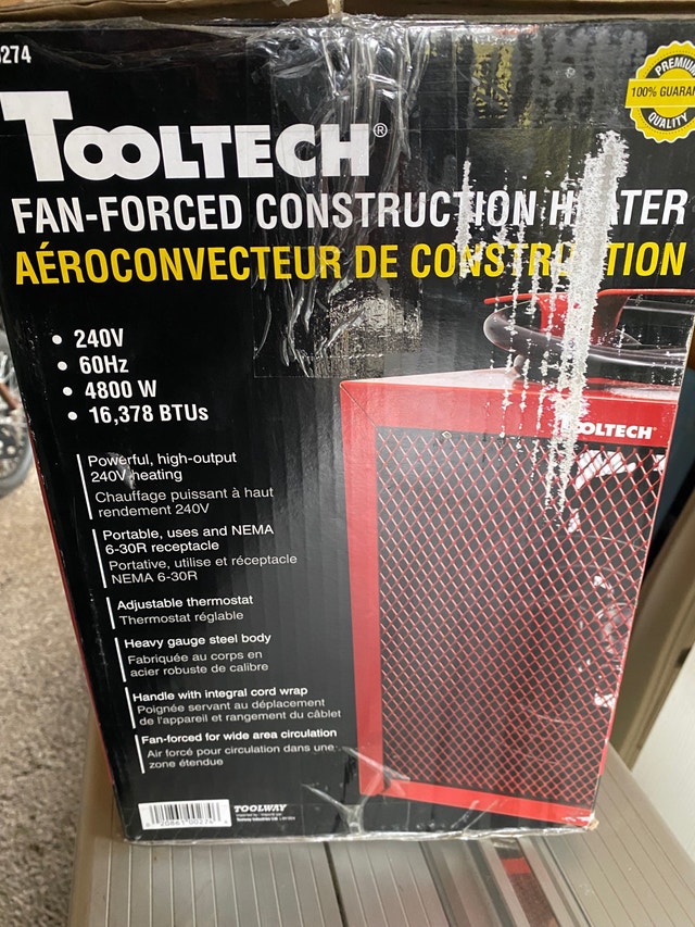 tooltech 240v 60hz 4800w 16378btus electric heater