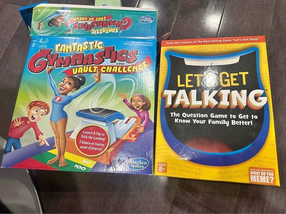 Dinner Table Games: Gymnastics Game & Let's Get Talking
