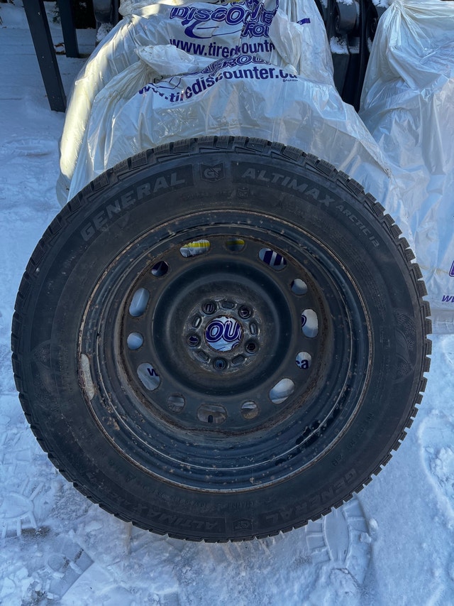 4x GENERAL Altimax Arctic 12 WinterTires on Steel Rims - photo 4