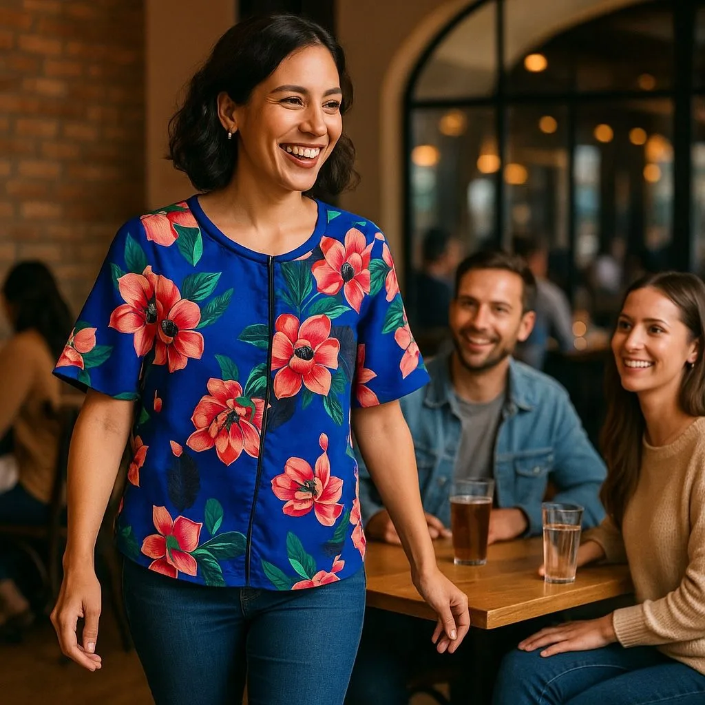 Banana Republic Floral Blouse - Size Large - NWOT image indicator(4)